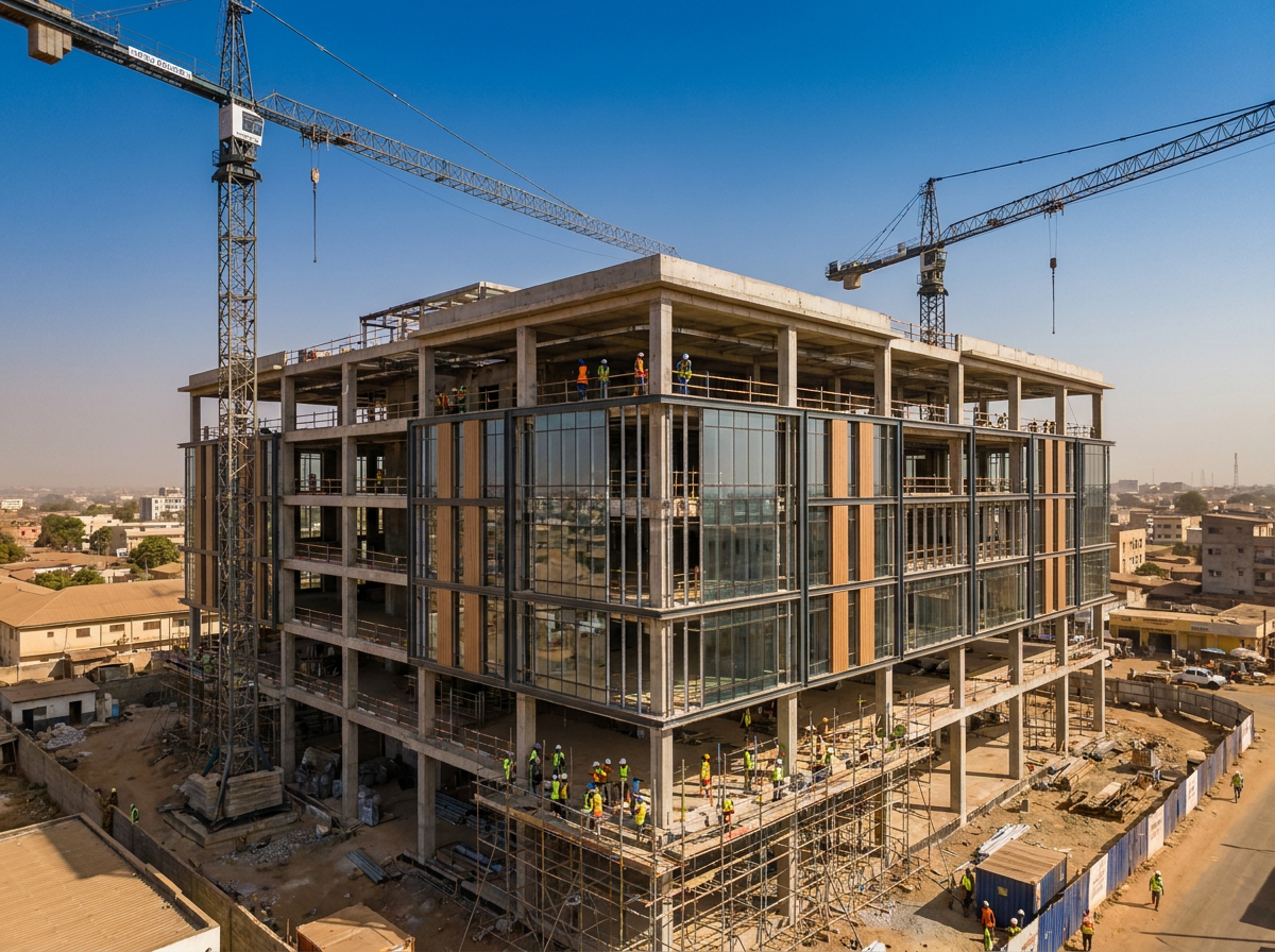 Chantier de bâtiment public